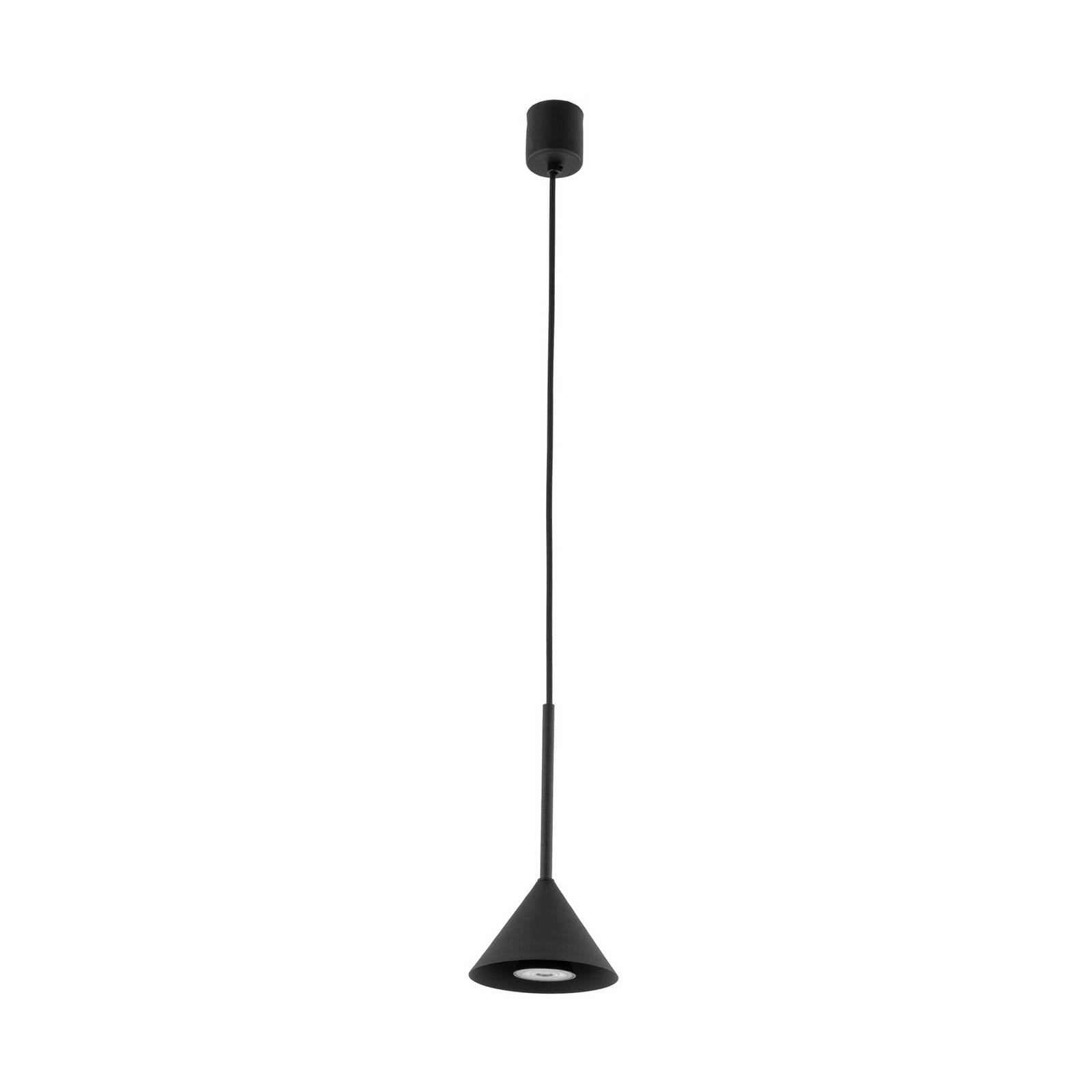 Hängeleuchte Cono Mini, 1-flammig, Ø 12 cm, schwarz GU10