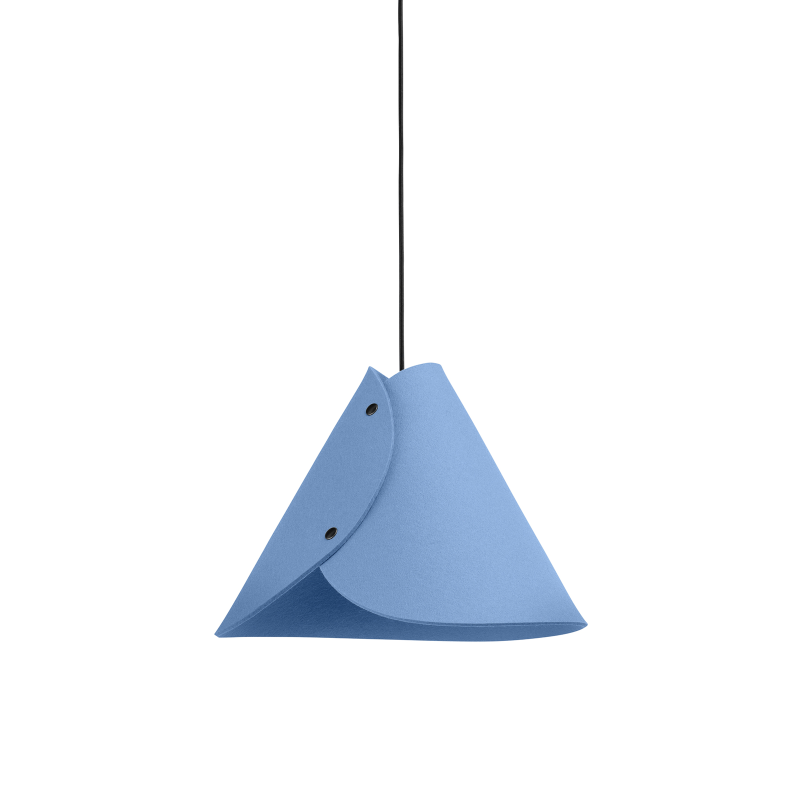 ALMUT 0314 pendant light, conical 1-bulb blue
