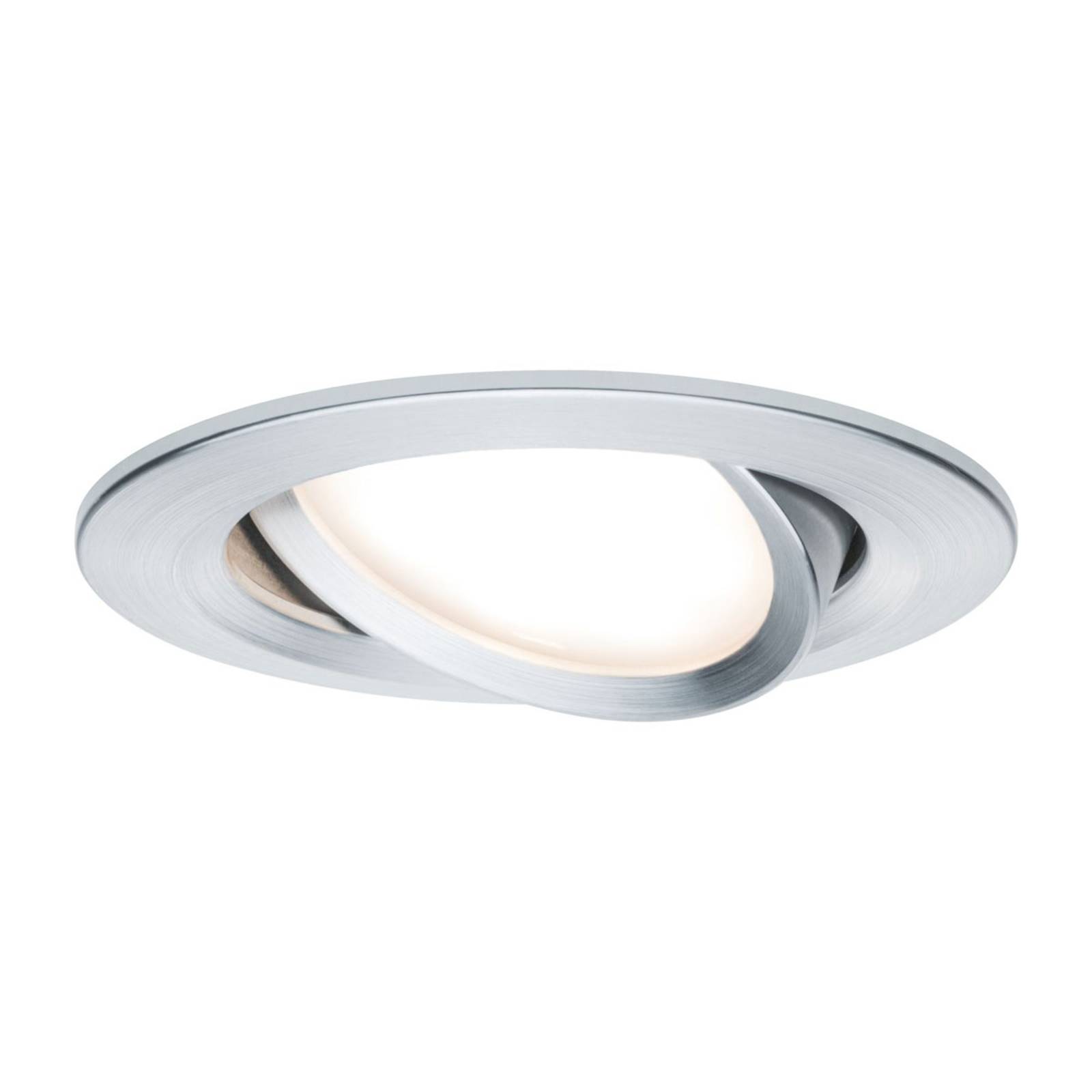 Paulmann Licht Paulmann No. 93486 Einbauleuchte LED Coin Nova rund 6,5W Alu gedreht 3-Stufen dimmbar