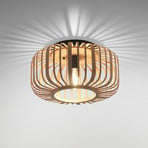 Deckenlampe Racoon aus Holz, dicke Streben