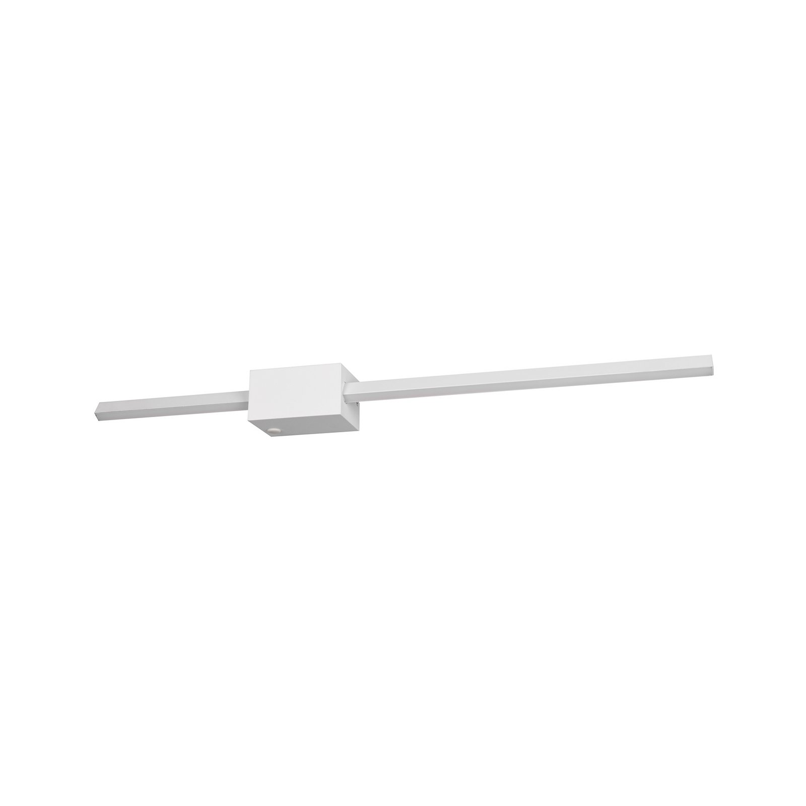 LED wandlamp Cassino, mat wit, breedte 70 cm, metaal