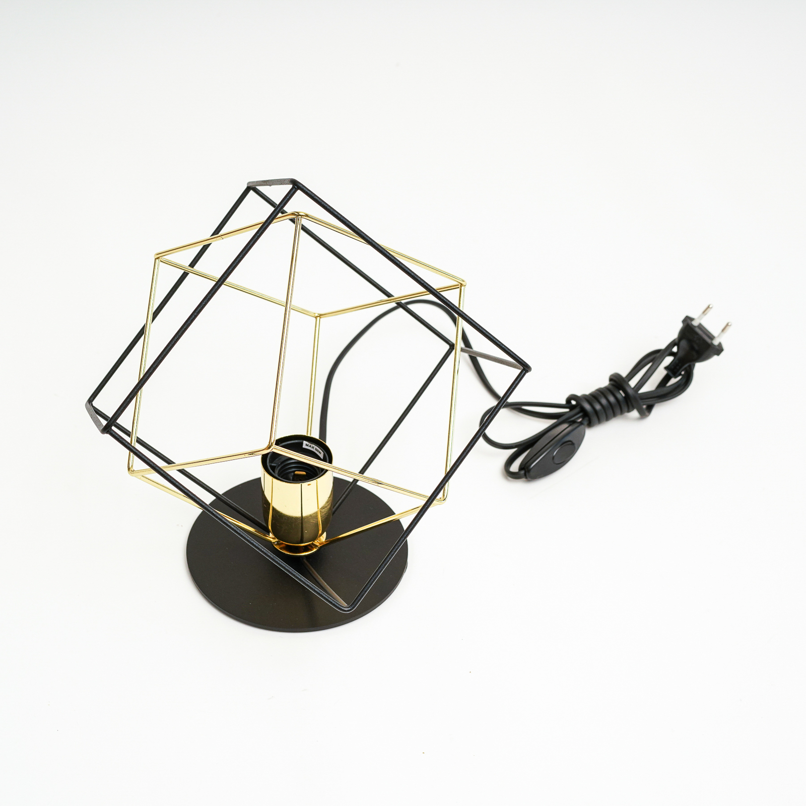 Alambre table lamp 1-bulb, gold/black