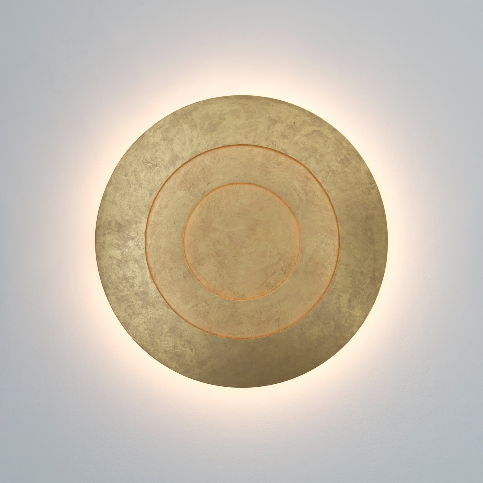 Nástenné LED svetlo Masaccio Rotondo, zlatá