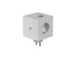 Square 2 Socket Extender w/30W Dual USB-C Gotland Gray - Avolt