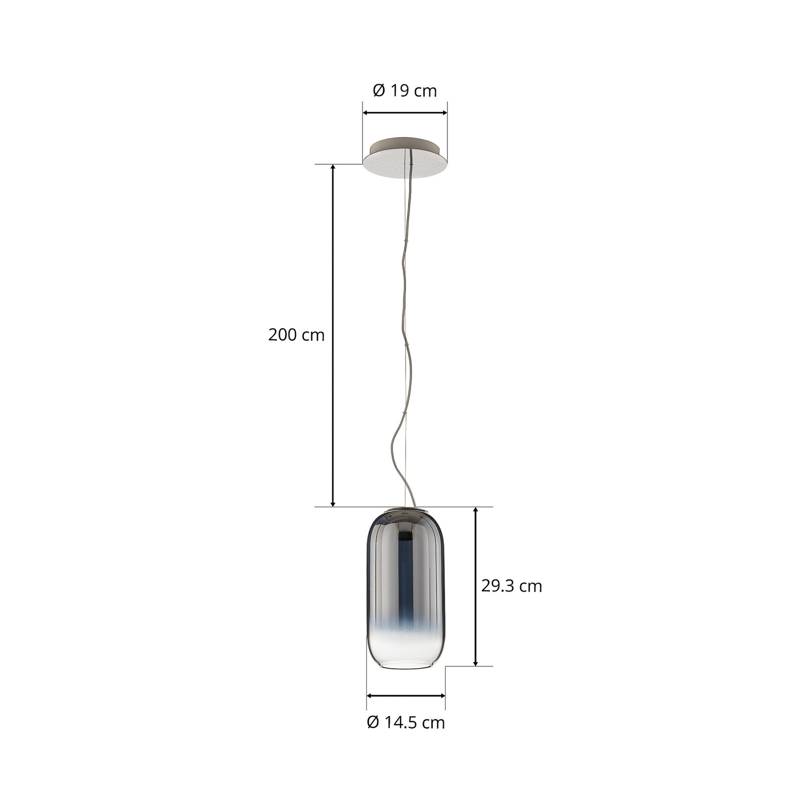 Gople Mini Pendant Silver - Artemide