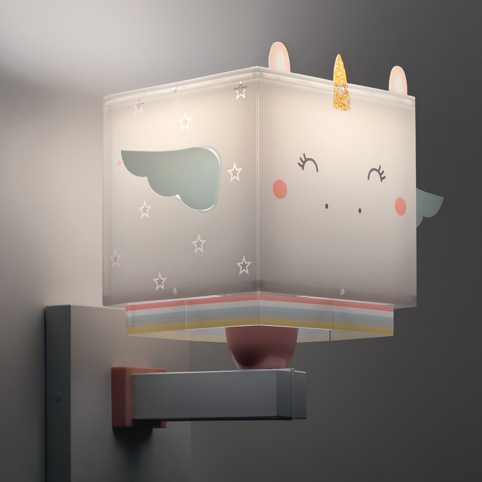 Dalber Little Unicorn wall light with a plug