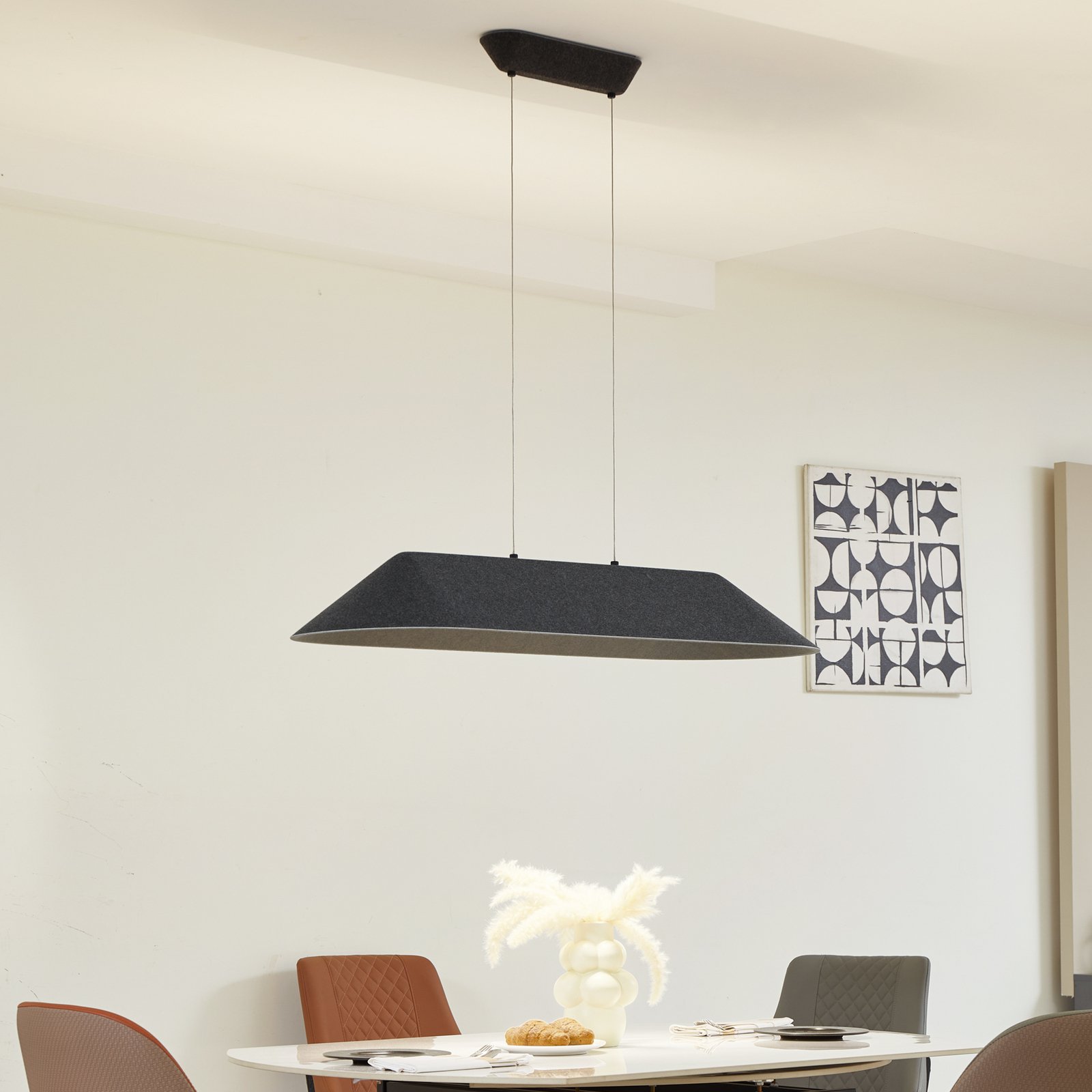 Naelle LED Závěsné Svítidlo Černá/Grey - Lucande