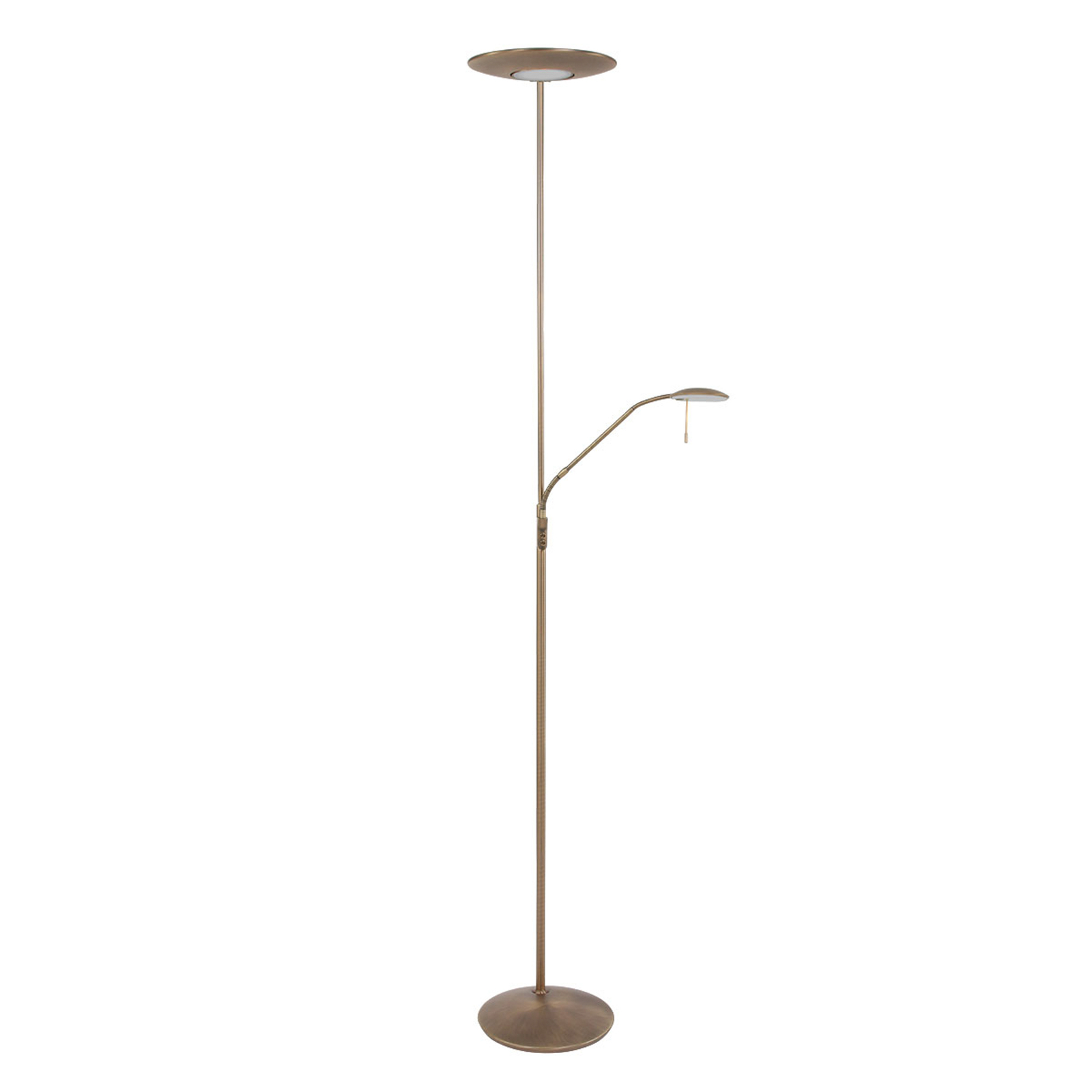 Lampadaire indirect LED Zodiac liseuse LED, bronze