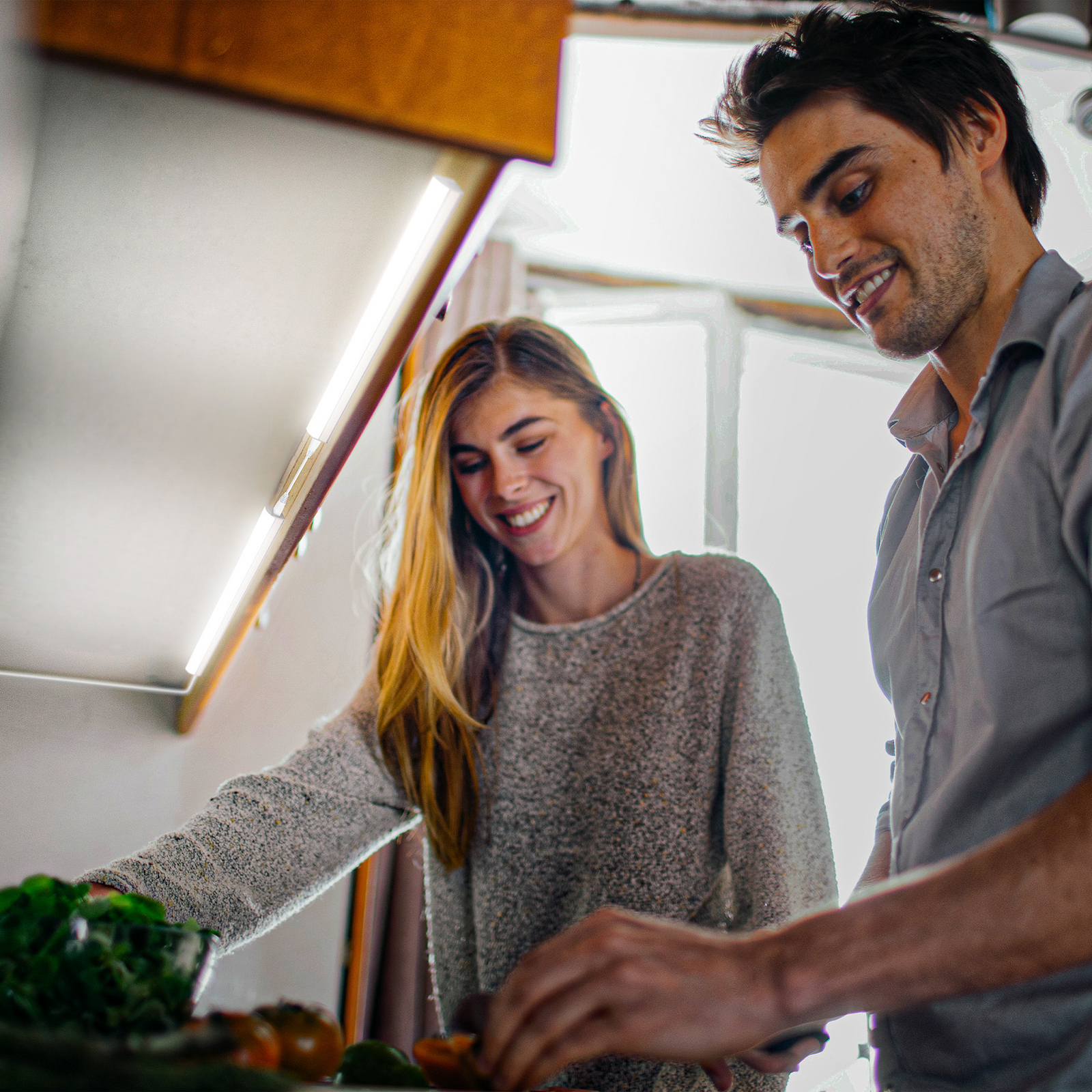 LED meubelverlichting Xaver, lengte 57,3 cm, set van 2 stuks 4000 K