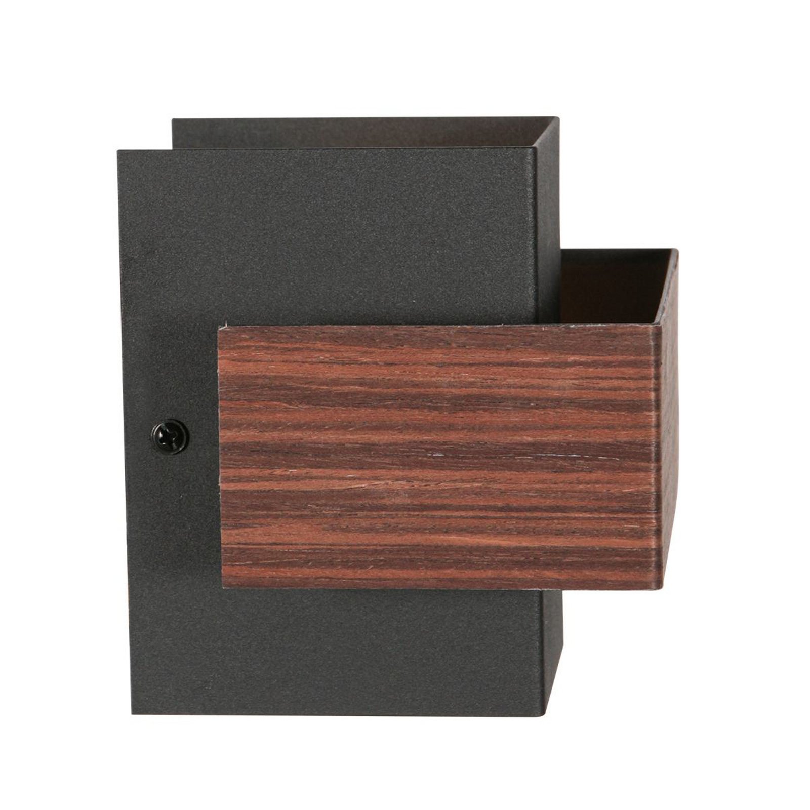 LED wall light Muro 3367, wood look, up/down, G9, 2,700 K