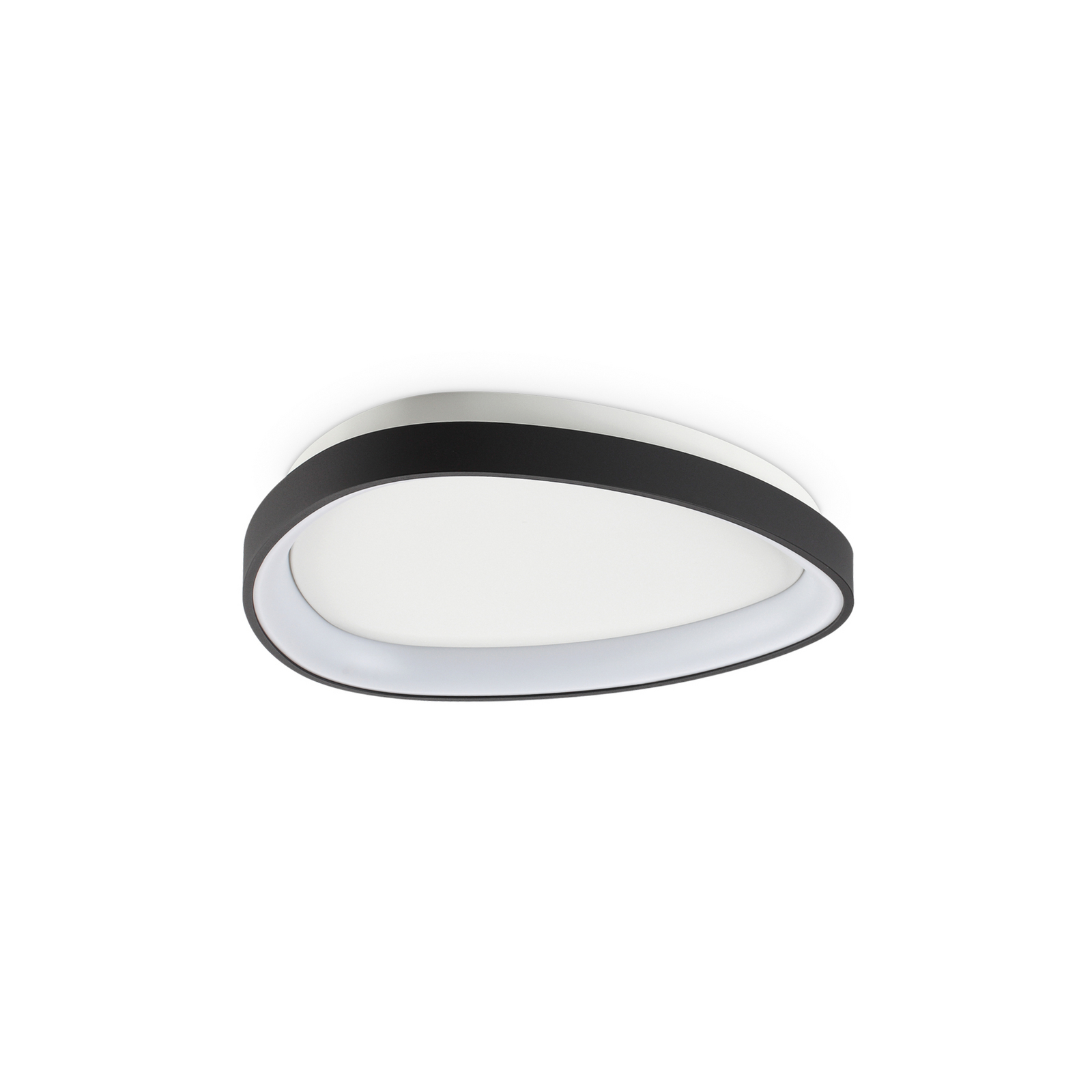 Candeeiro de teto LED IDEAL LUX Gemini preto, 42 cm, 4000 K, ligar/desligar