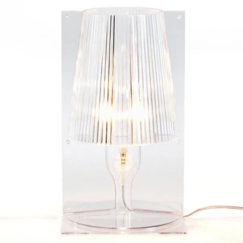 Kartell Take dizajnérska stolná lampa, priehľadná