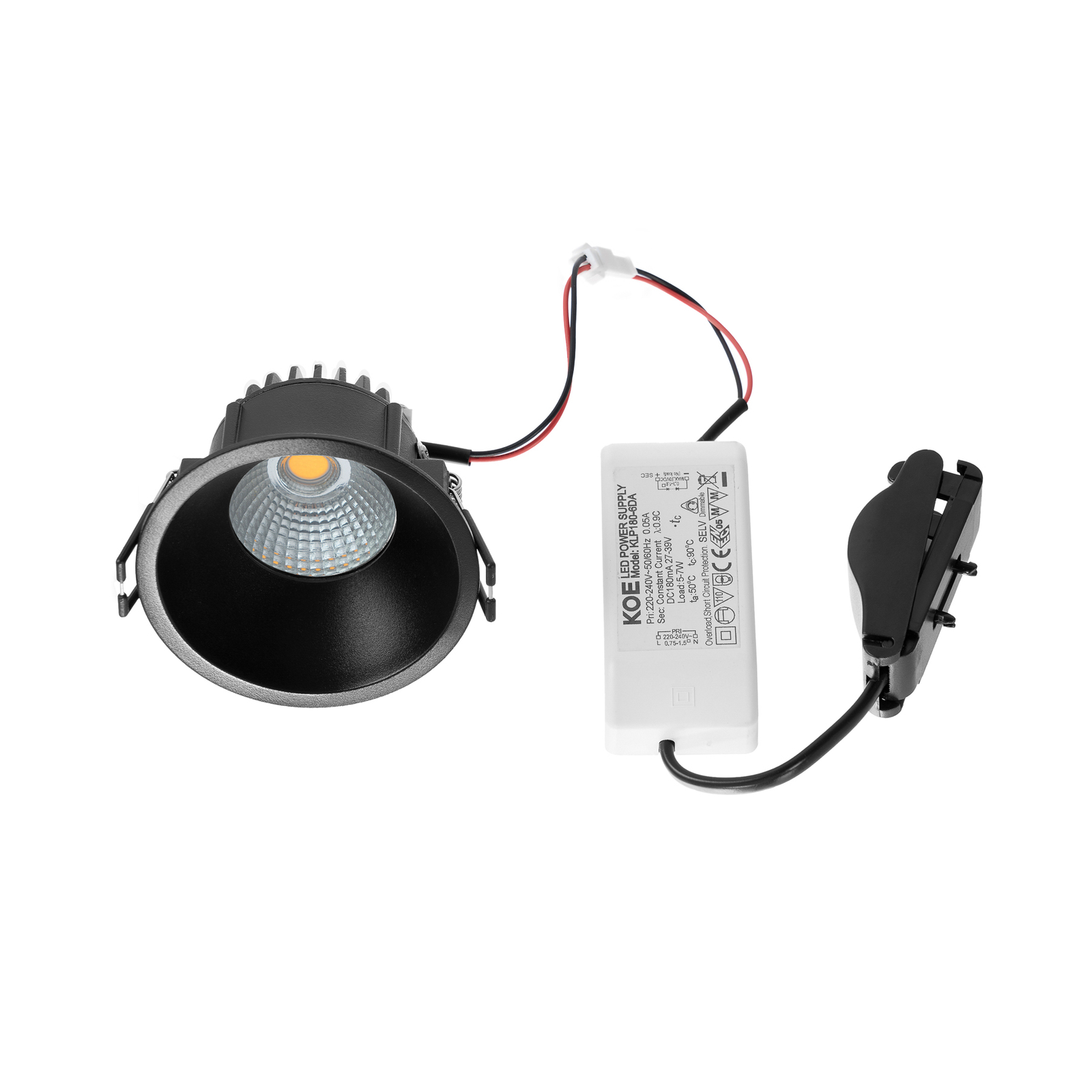 Niria LED Inbyggningsspot 4000K Svart - Arcchio