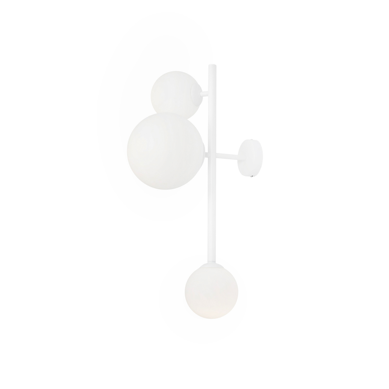 Vegglampe Dione, 3 lyskilder, hvit