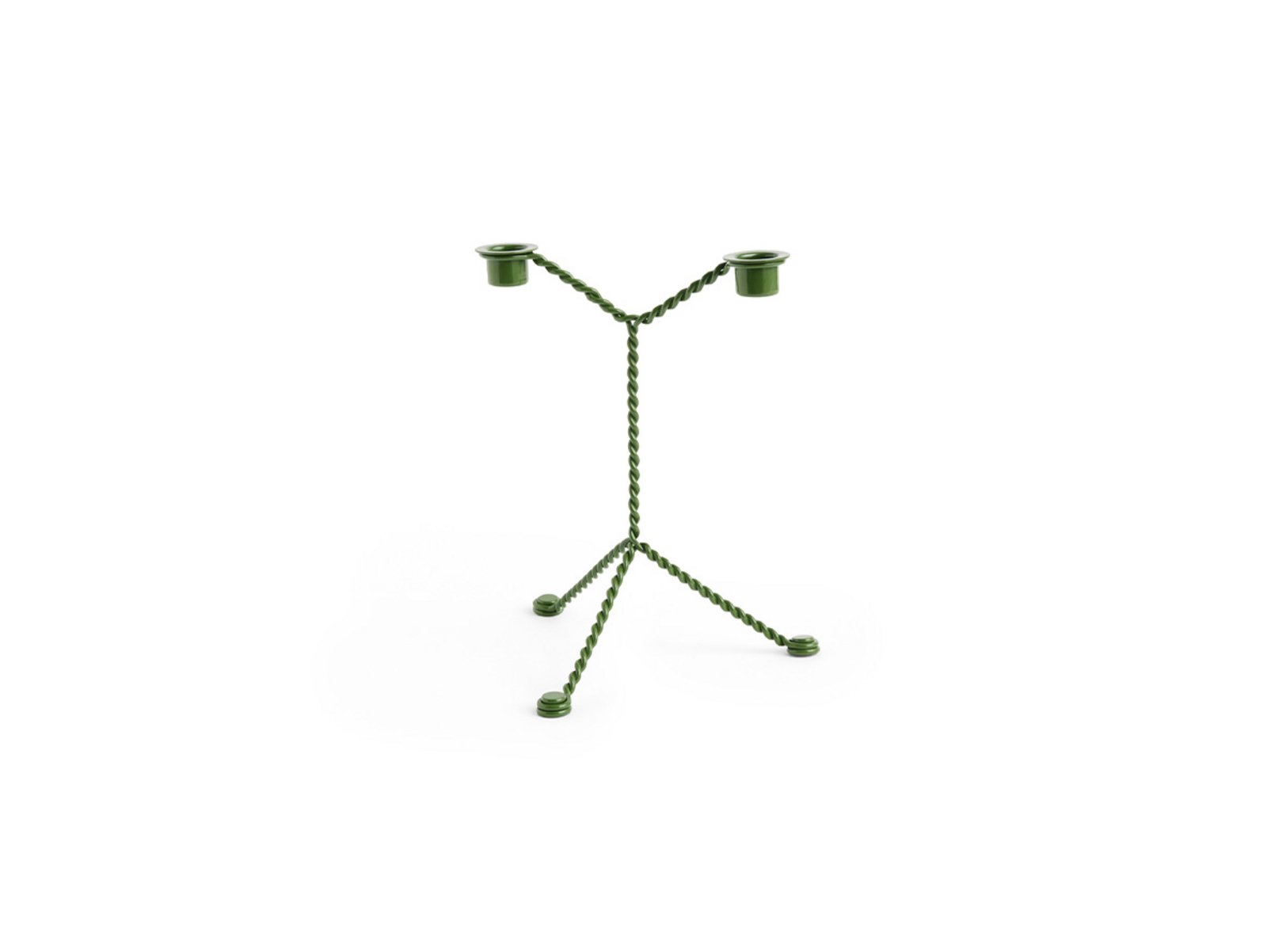 Wire Candleholder Green - Hay