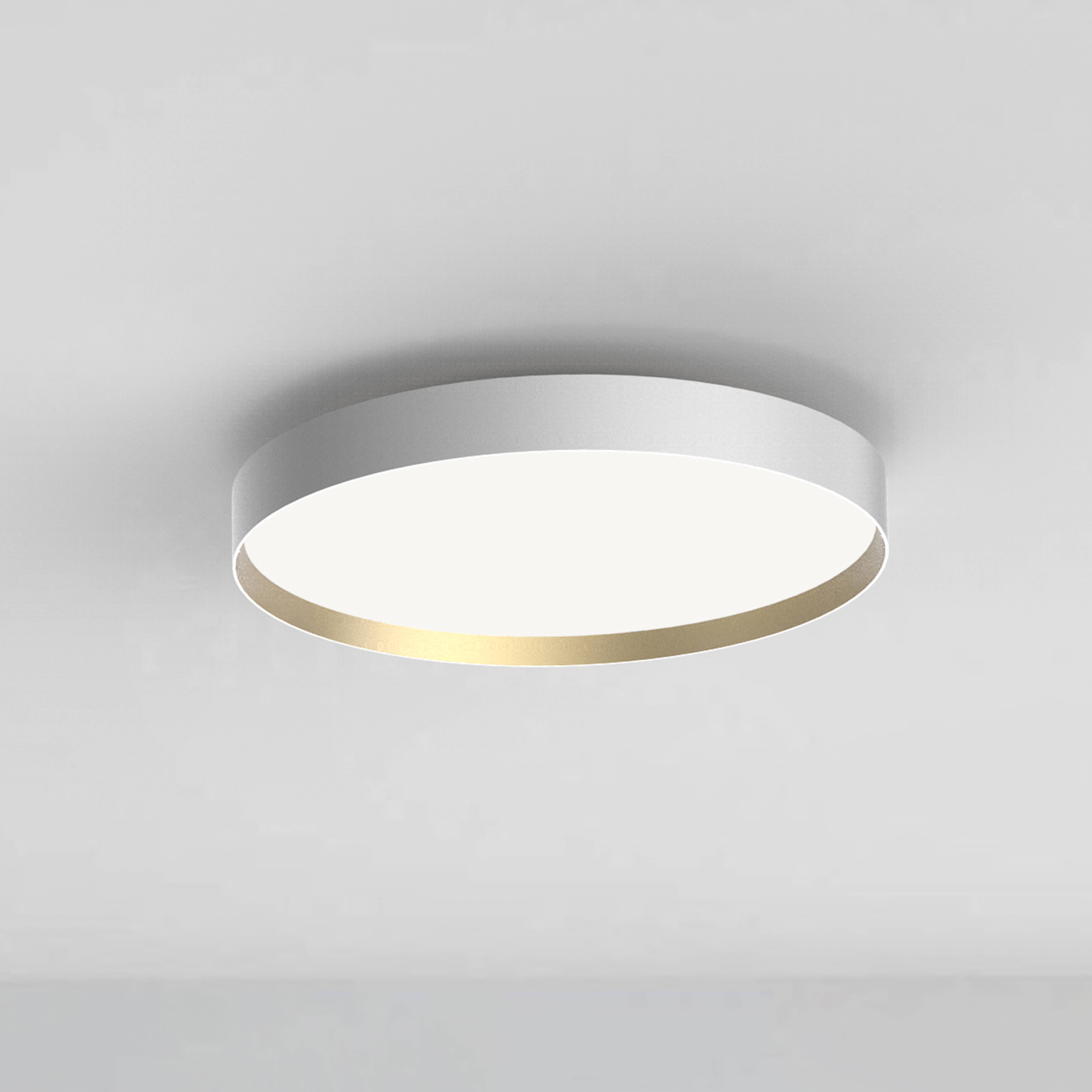 LOOM DESIGN Lucia Candeeiro de teto LED Ø60cm branco/dourado