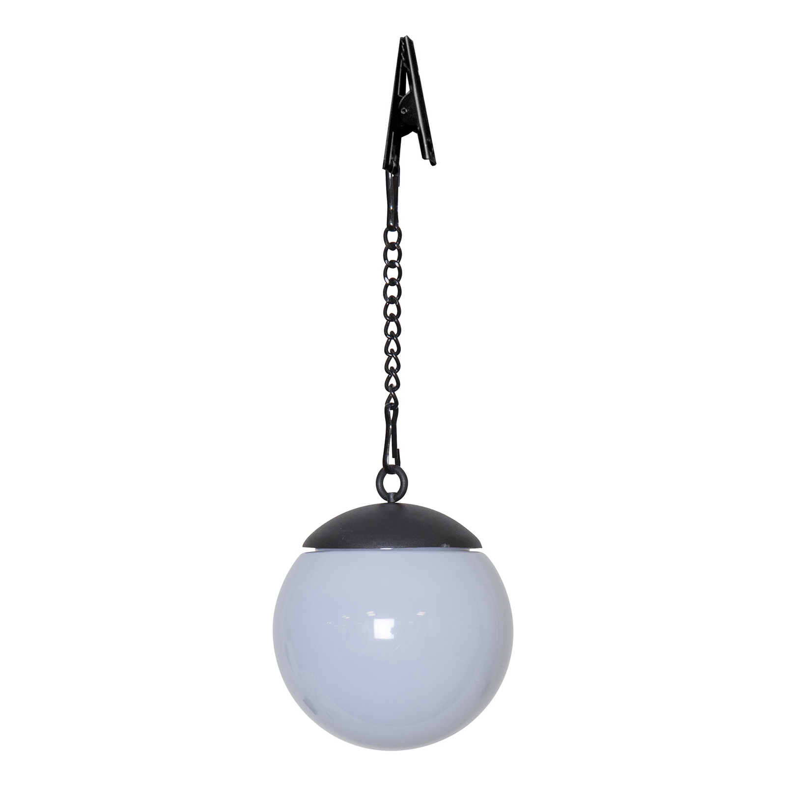 Globus LED solar pendant light in a set of 4