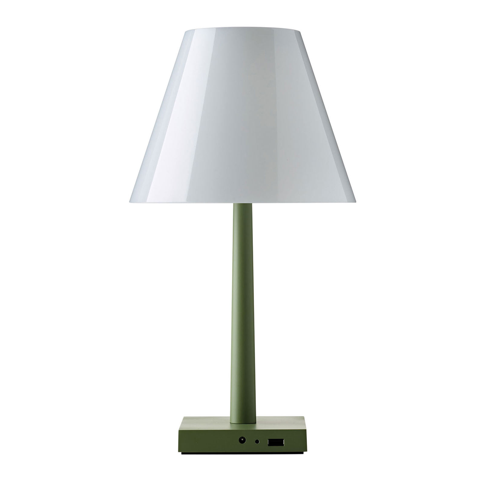 Rotaliana Dina+ T1 lampă de masă LED acumul. verde