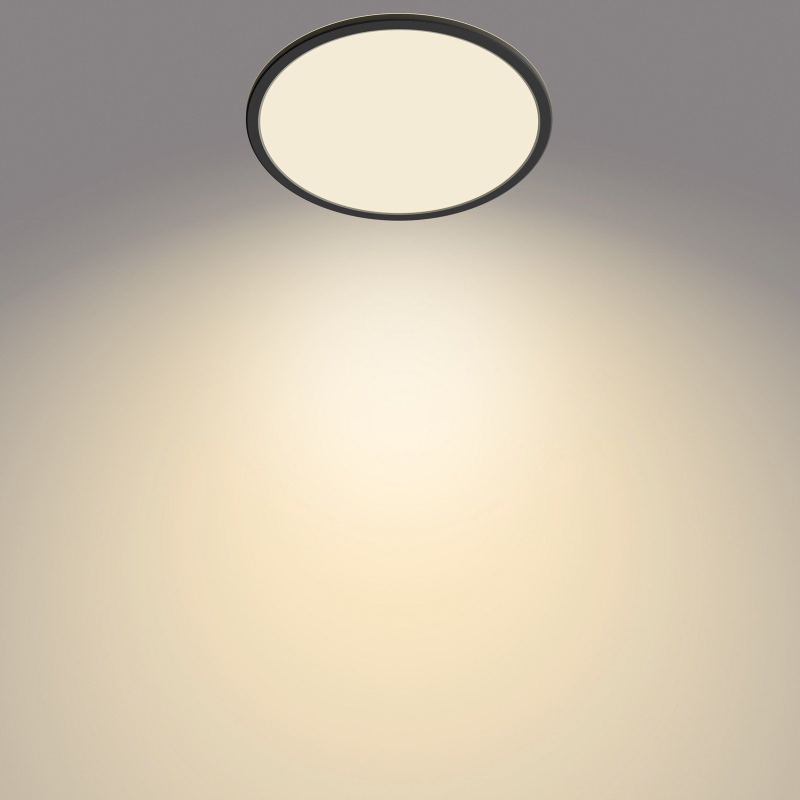 Philips SuperSlim LED IP44 2.700K Ø 295cm negru - Baie - Metal