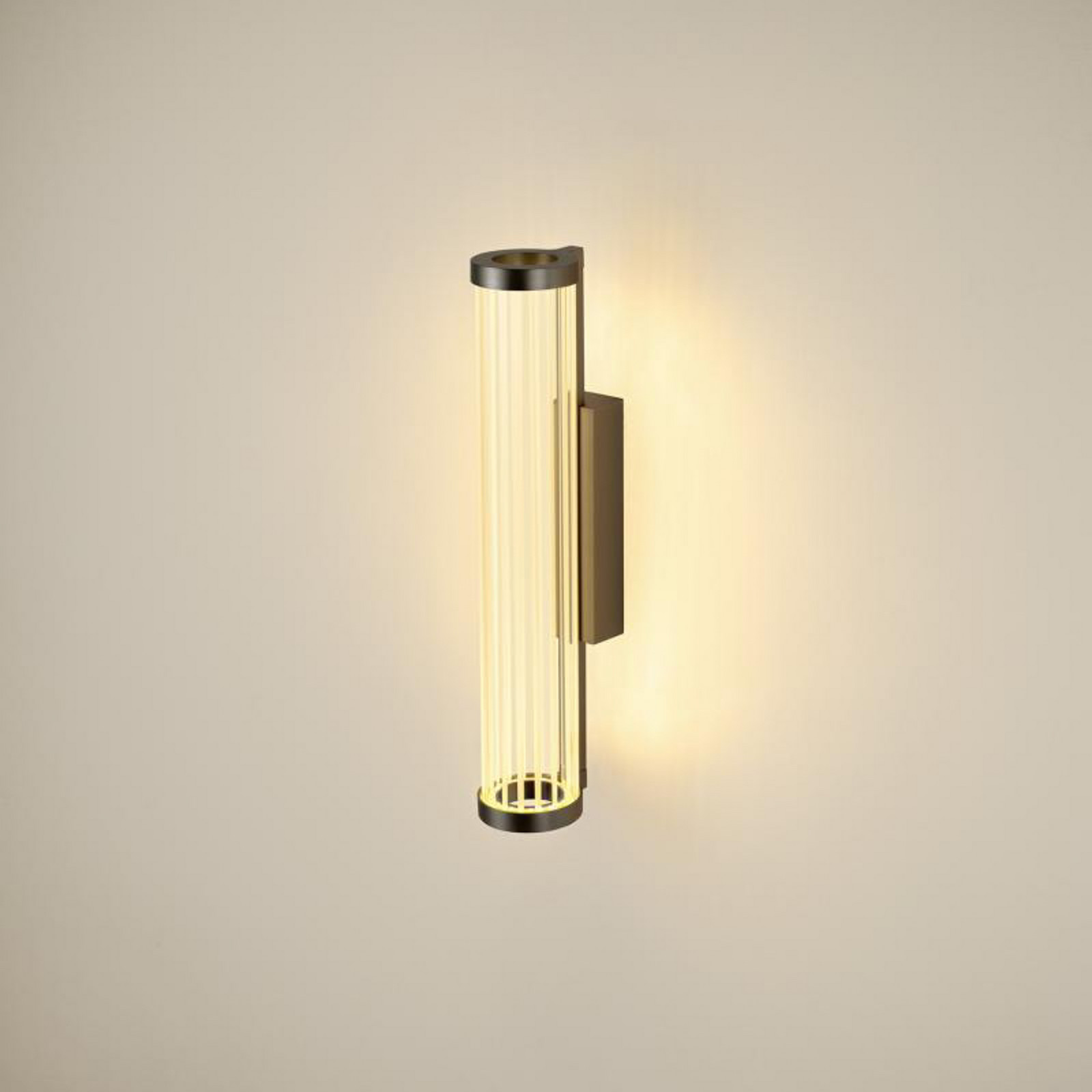 SLV Aplică de perete Quimera bronz înălțime 41 cm CCT - Camera de zi / sufragerie - culoare bronz transparent - Aluminiu