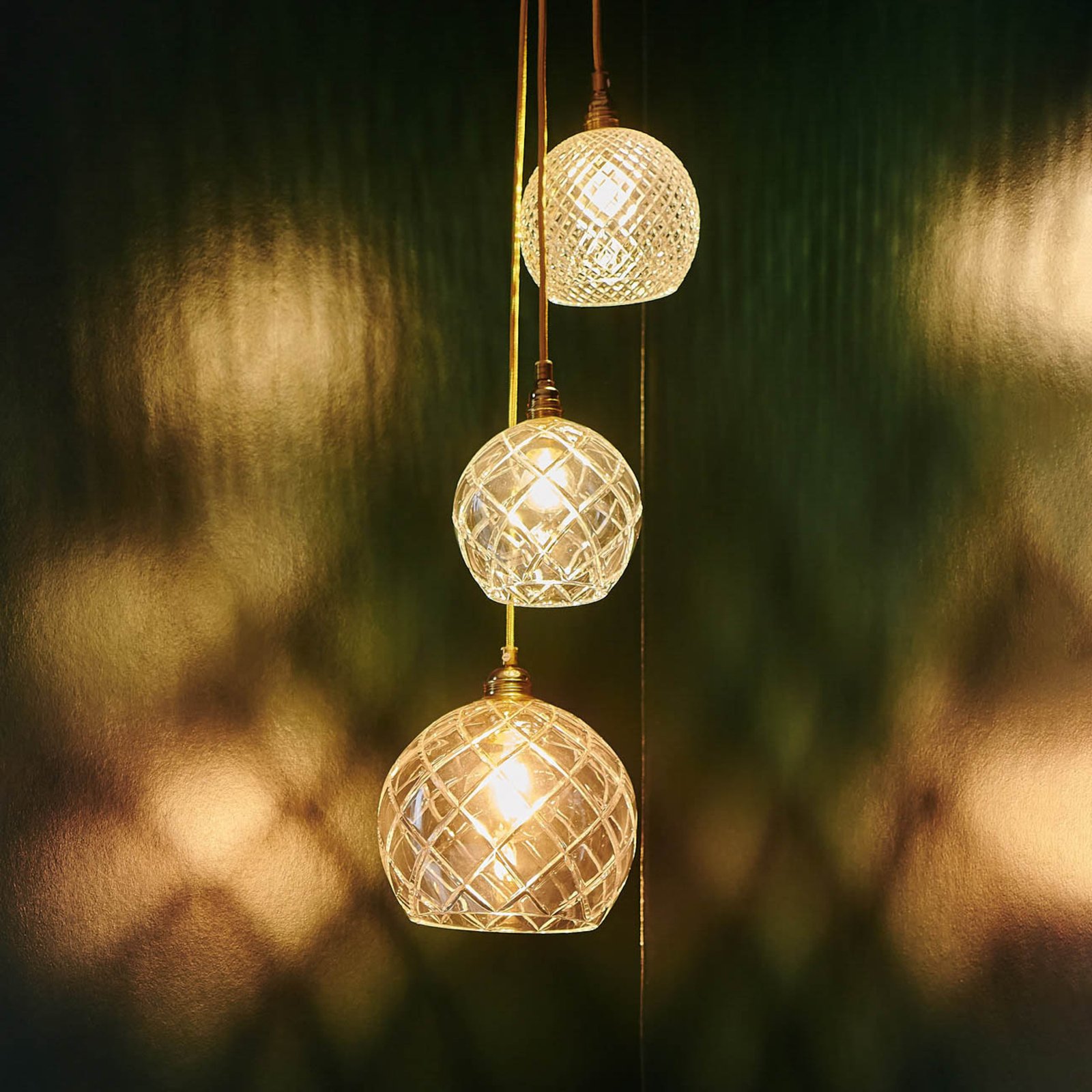 EBB & FLOW Rowan függő lámpa, arany Ø 15,5 cm
