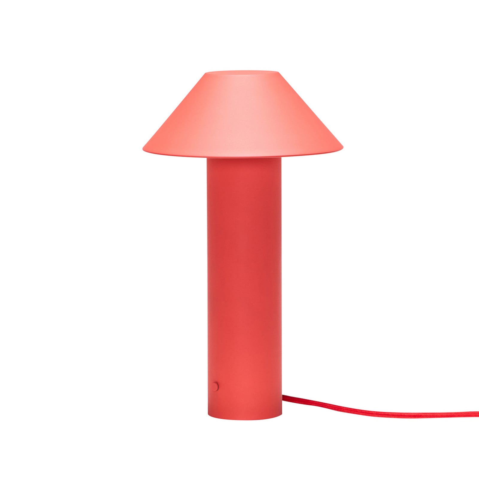 LED galda lampa „Tower“, sarkana, augstums 32 cm, metāla