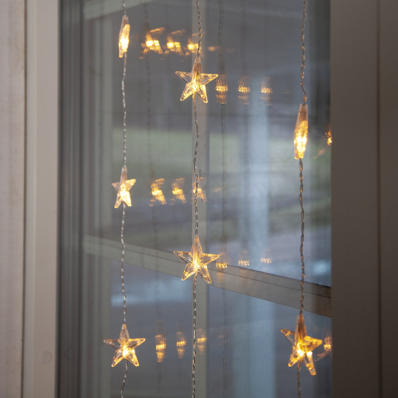 LED fényfüggöny Star Curtain, 30 égős