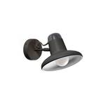 Snap wall light, dark grey, steel, width 18.5 cm