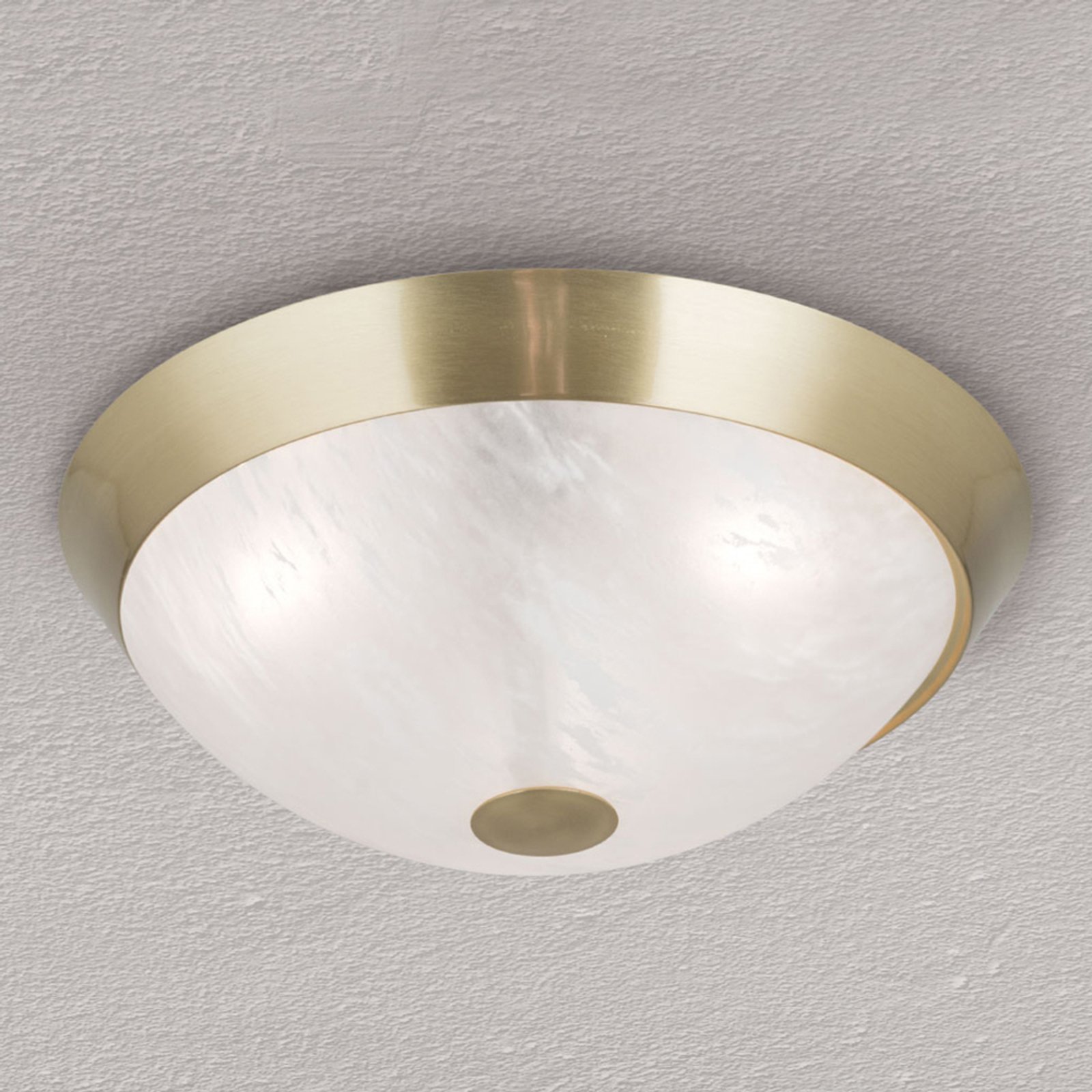 Classic Jaya ceiling lamp with glass shade