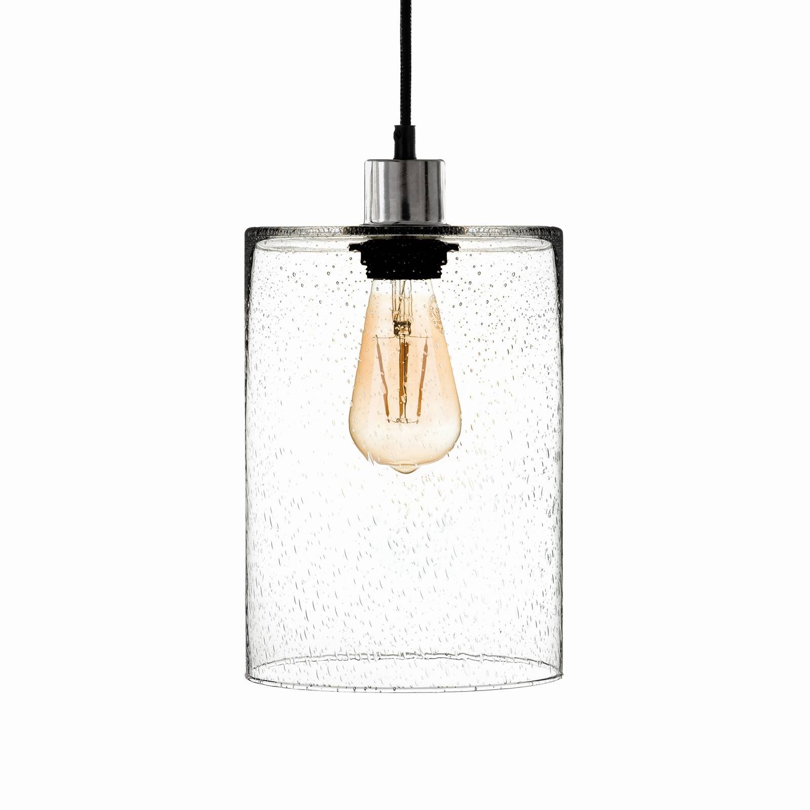 E-shop Závesná lampa Sóda valec sklo číre Ø 18cm