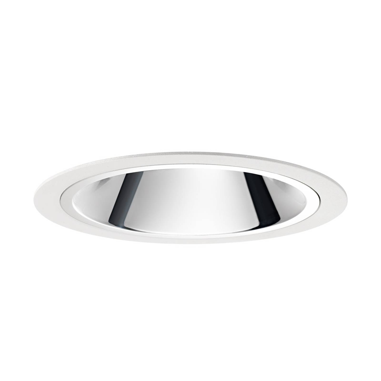 Egger DLS Einbauleuchte Centro, weiß, Ø 11,5 cm, 3.000 K 75°