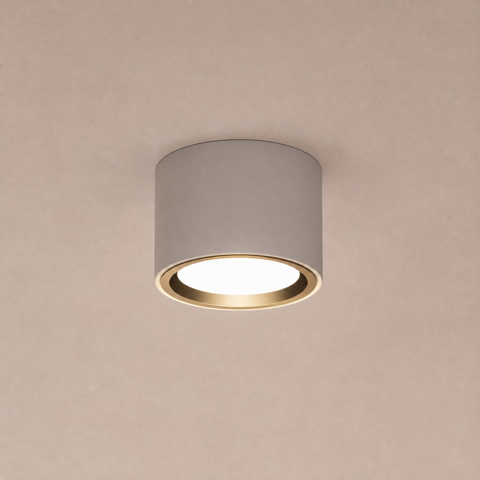 Fallon LED downlight, 3-level-dim, white/steel
