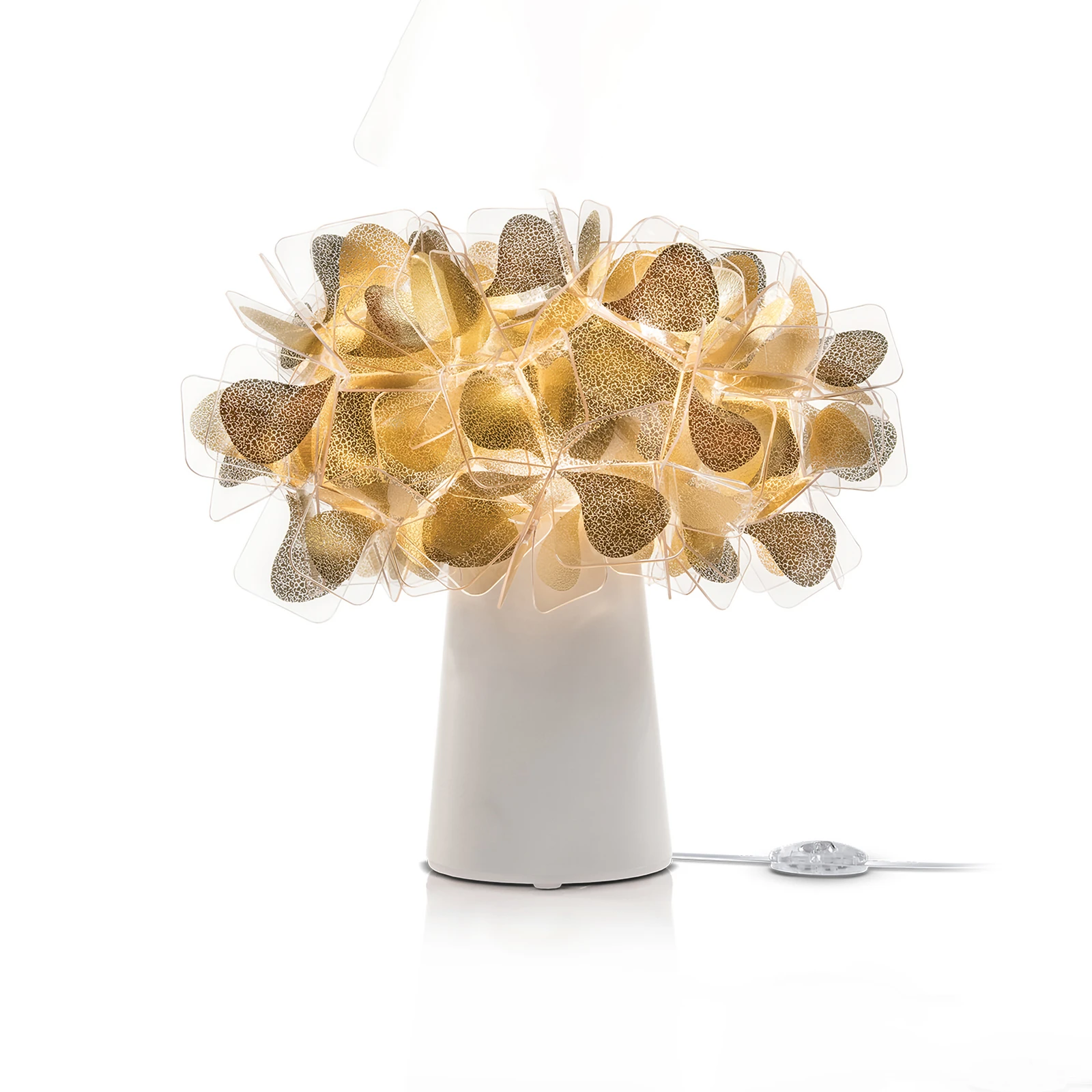Slamp Clizia Mama Non Mama Tisch E14 gold/weiß