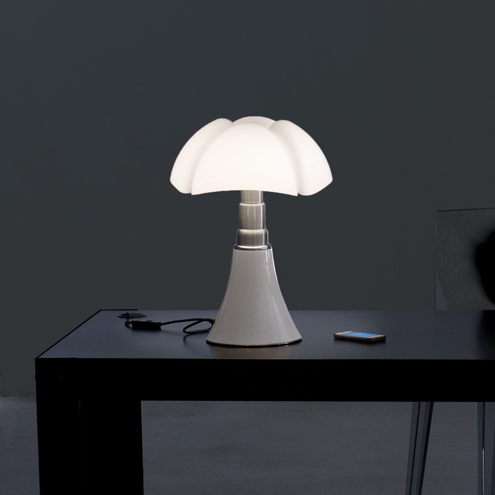 Pipistrello Med Tischlampe, Dimmer, weiß - Martinelli Luce