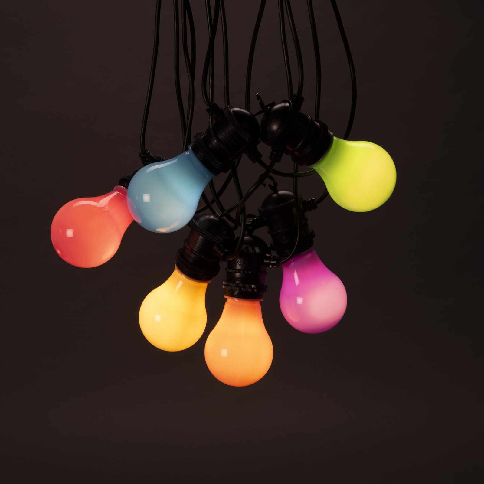 LED lichtketting Party, pastelkleuren, incl. dimmer, IP44 LED lichtketting Party, pastelkleuren, incl. dimmer, IP44
