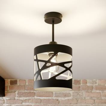 Modul Frez loftlampe, mønsterskærm, 17,5 cm, sort
