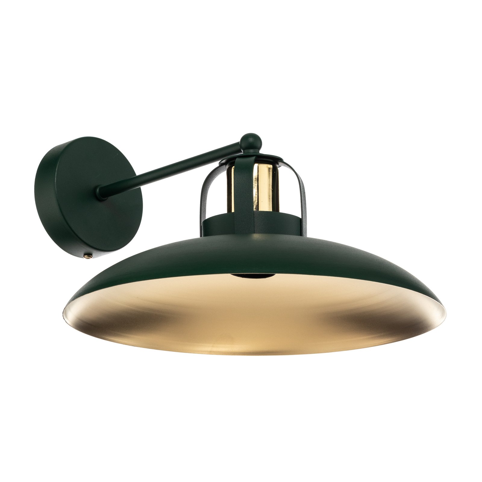 Felix wall lamp, green/gold