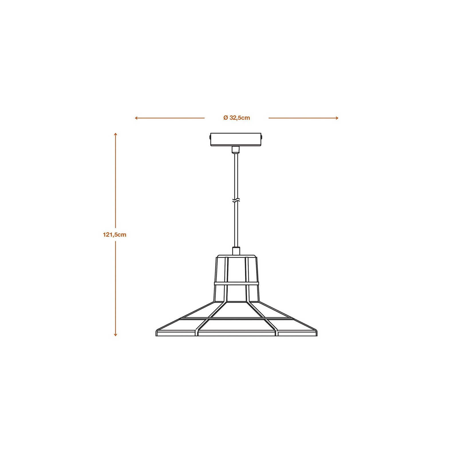 Suspension OSRAM CONCRETE SALA, grise, Ø 32 cm, béton, E27
