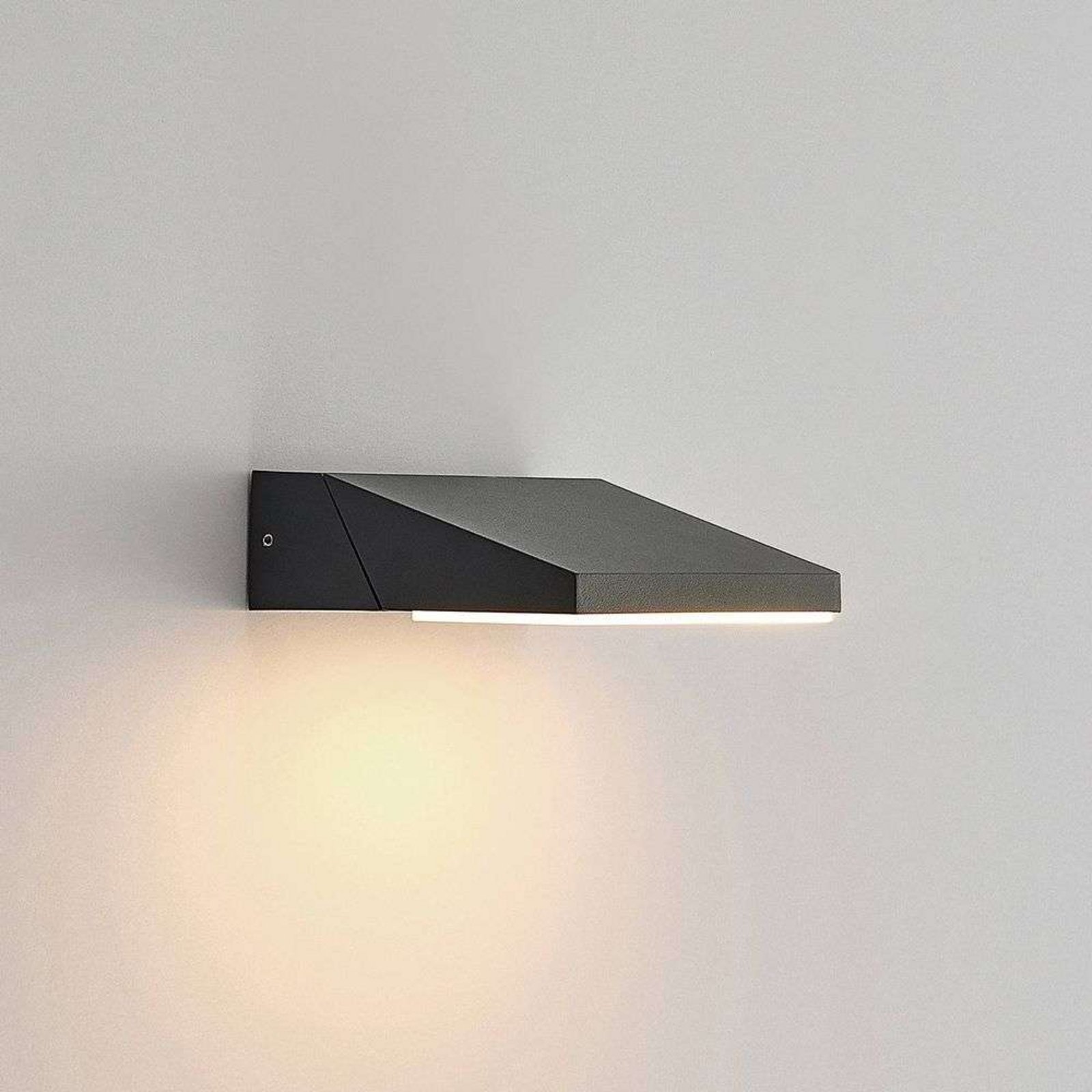 Auda LED Venkovní Nástěnné Svítidlo Anthracite - Lucande