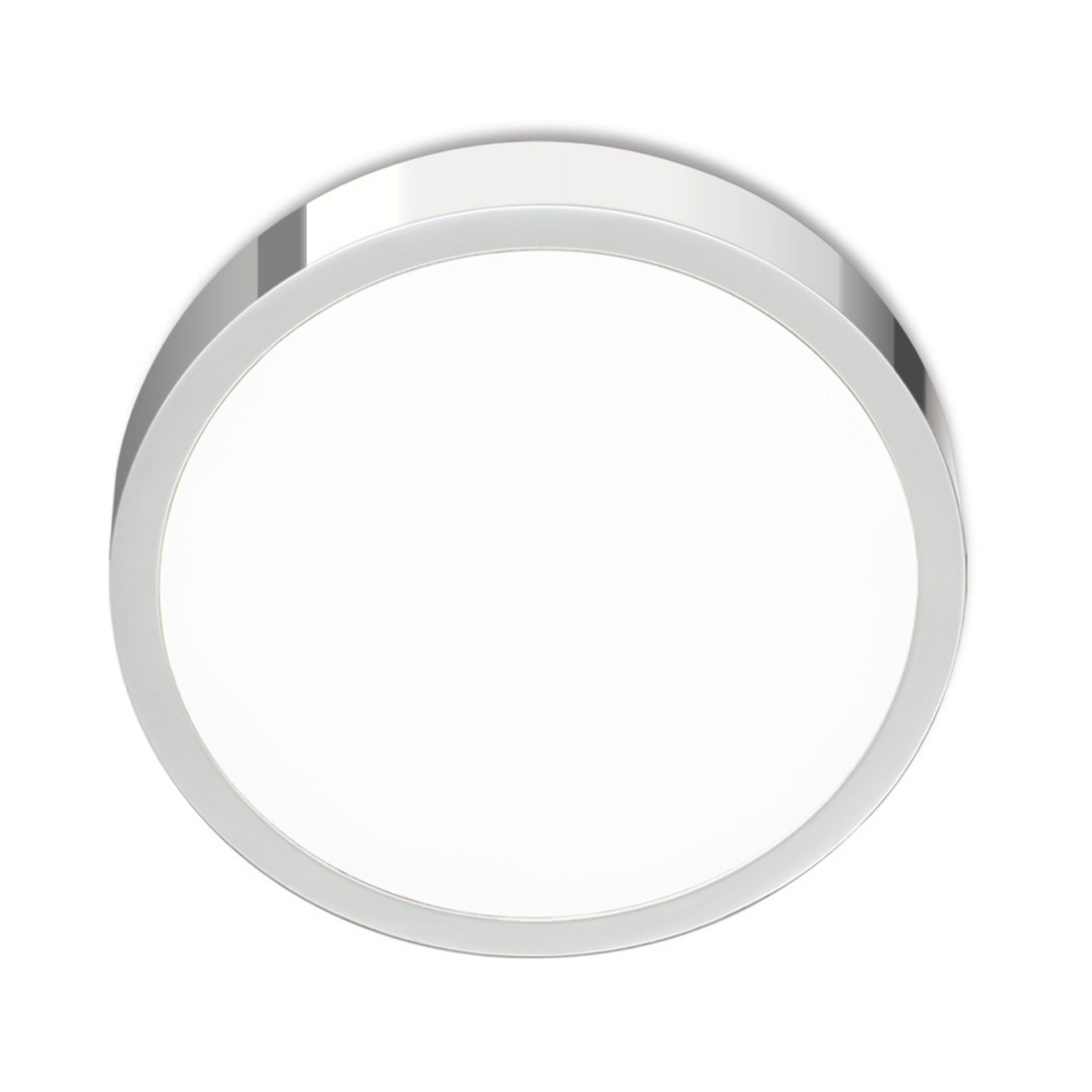 LED-Deckenleuchte Bully, chrom, Ø 14 cm