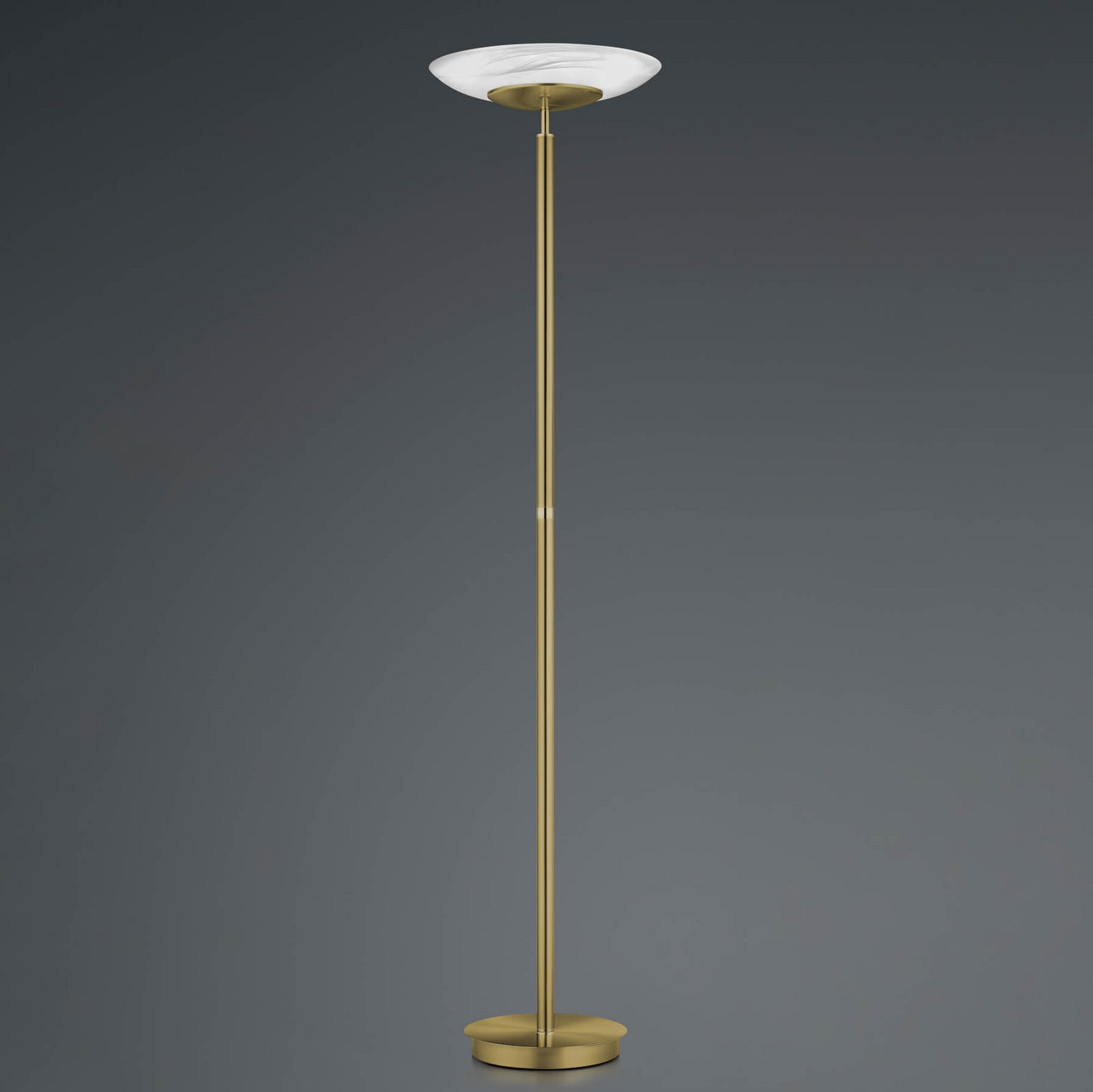 HELL Lampadar LED Findus 1 bec alamă antic - Camera de zi / sufragerie - Modern - Metal