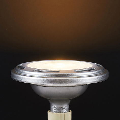LED-reflektor GU10 ES111 11,5W, dimbar 3 000K sølv
