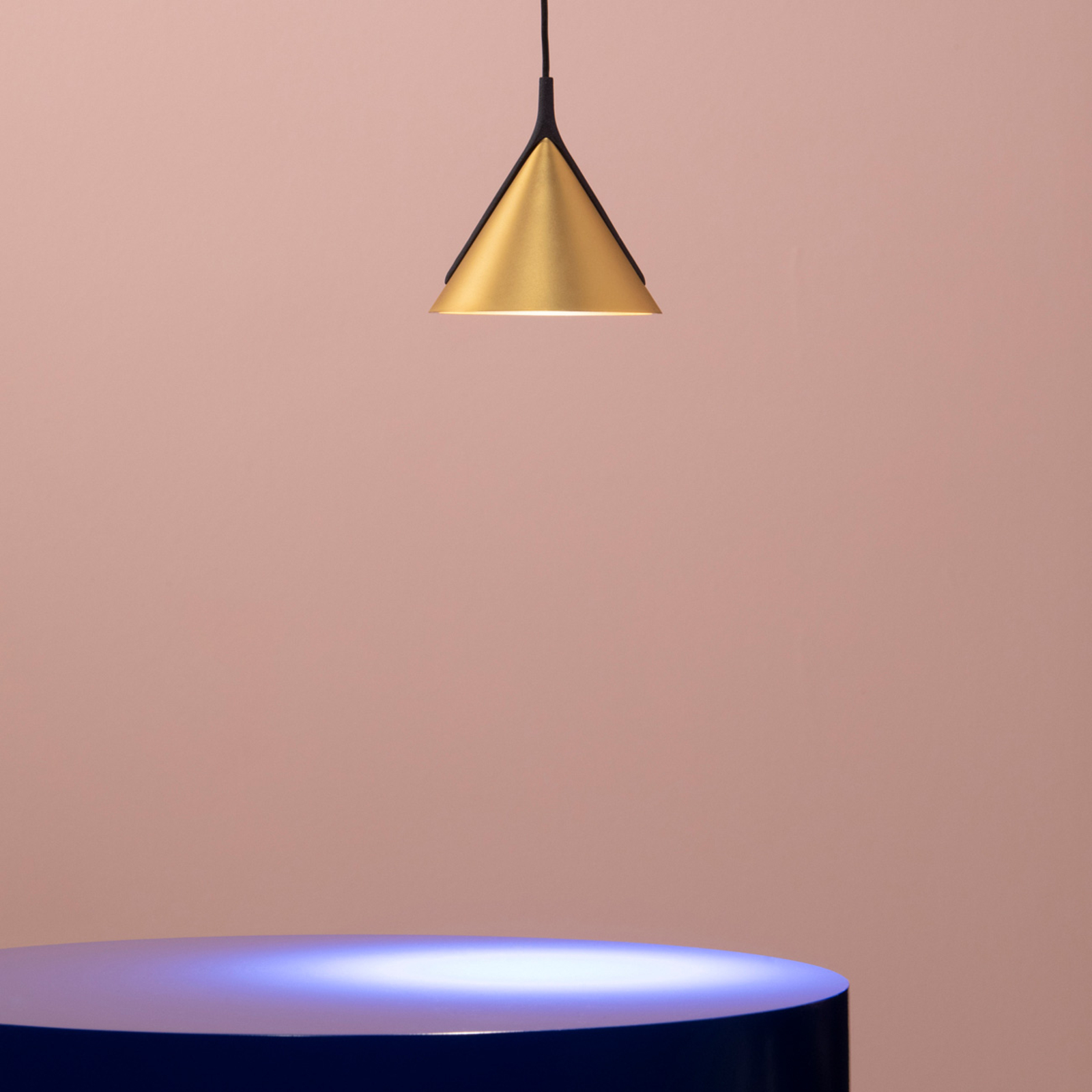 Axolight Jewel Mono függő lámpa fekete-arany 2700K 38°