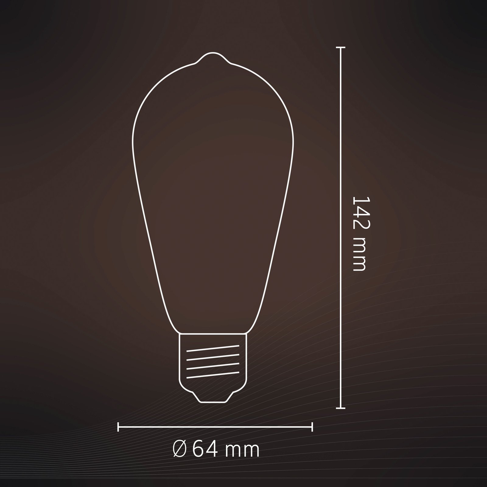Calex Smart E27 ST64 LED 7W filament CCT 2 per set