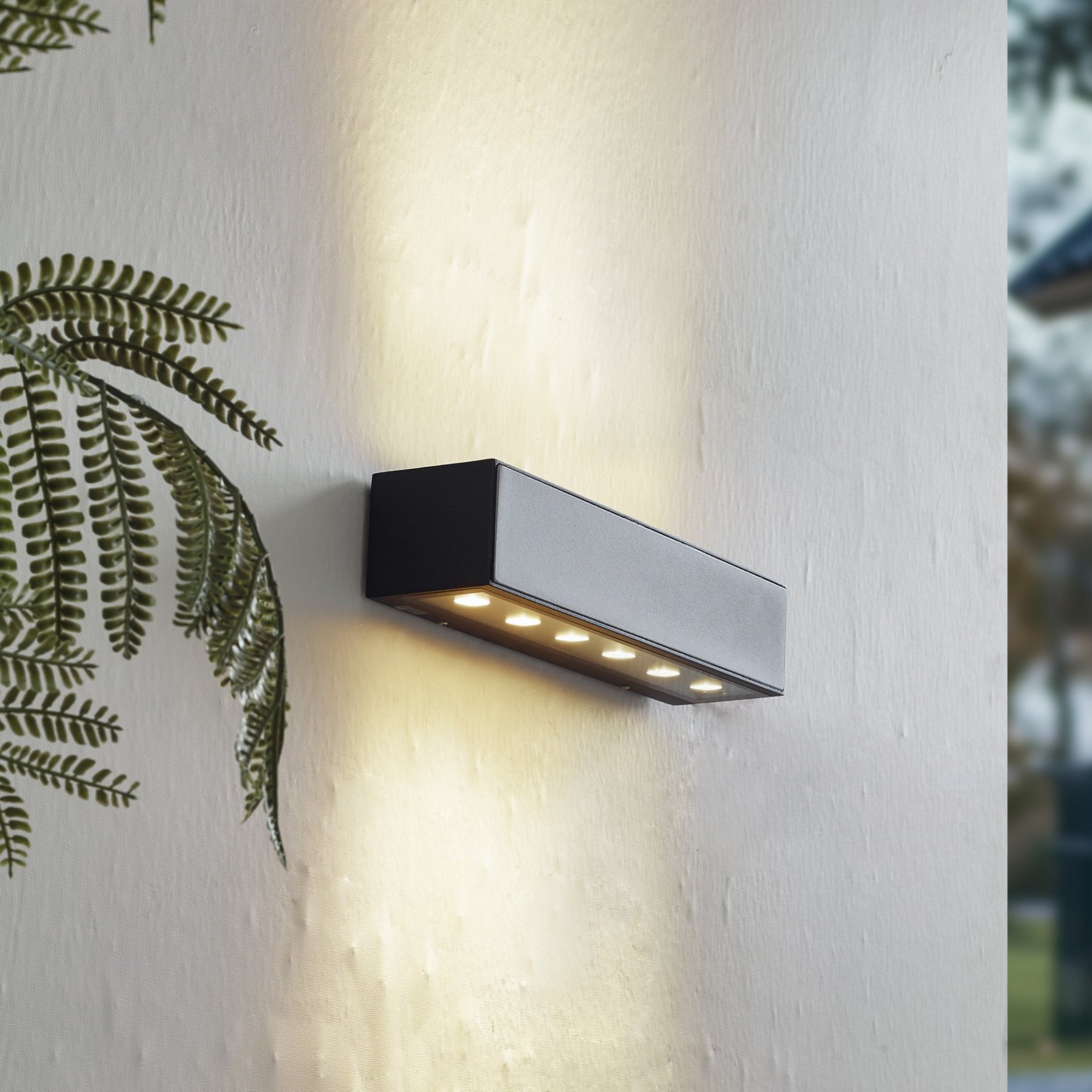Selim LED Utomhus Vägglampa L30 Svart - Lucande