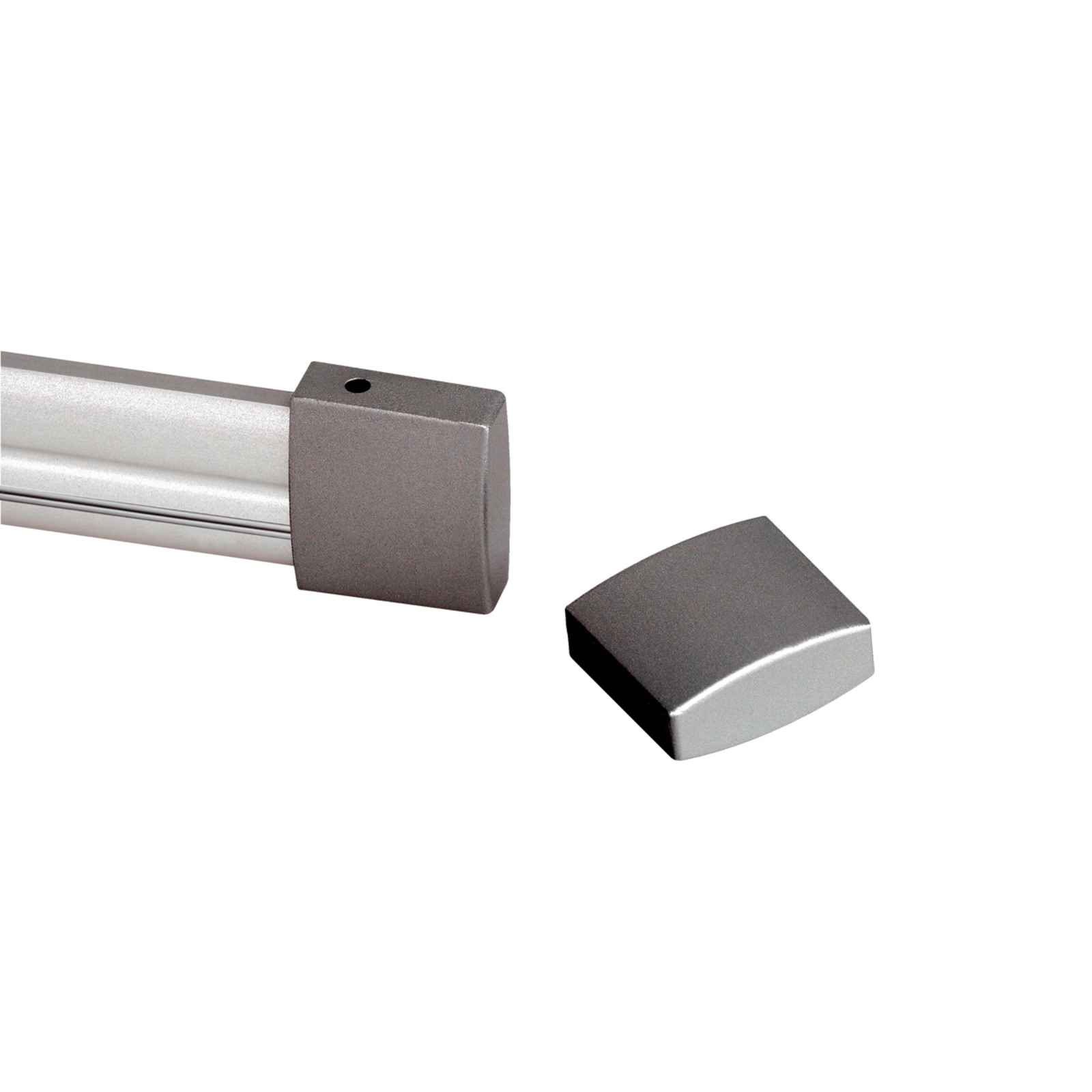 SLV Easytec II Rail Silvery Grey, for Living / Dining Room, Aluminium, L: 200 cm, W: 3 cm, H: 1 cm