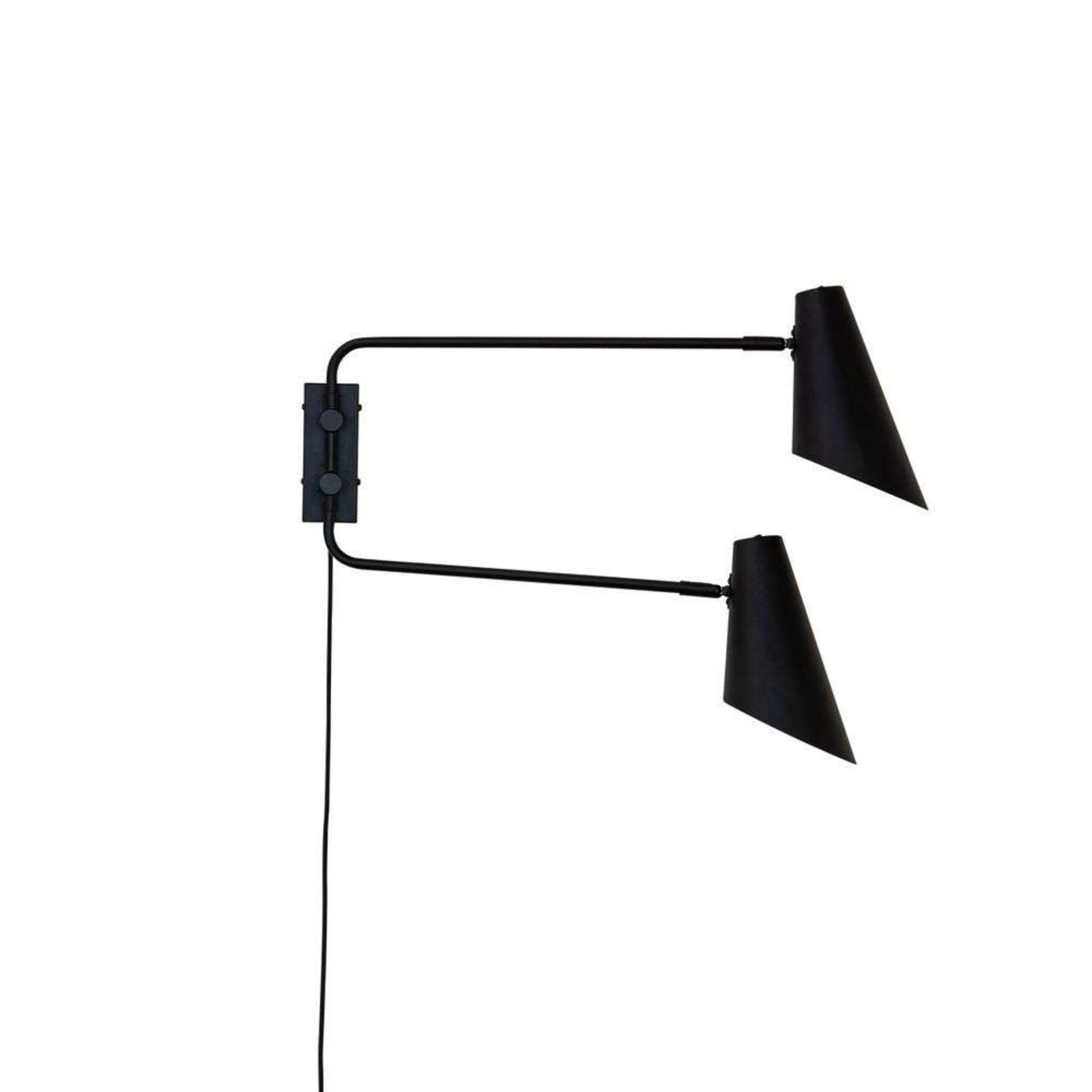 Cale 2 Aplique de Pared Black - DybergLarsen