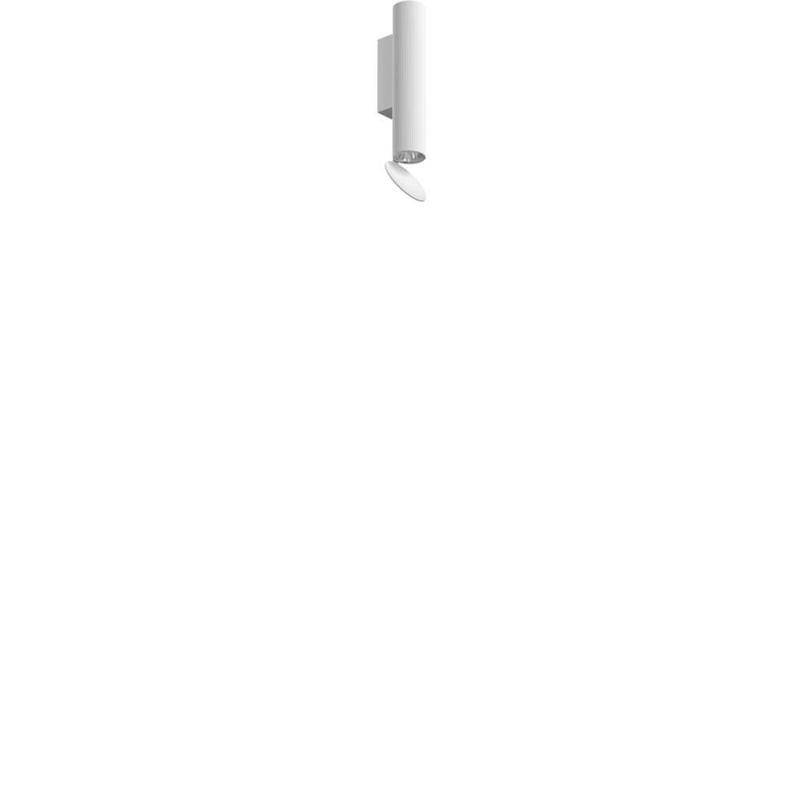 Flauta Riga Wandleuchte H225 White FLOS - Wohnzimmer - Aluminium