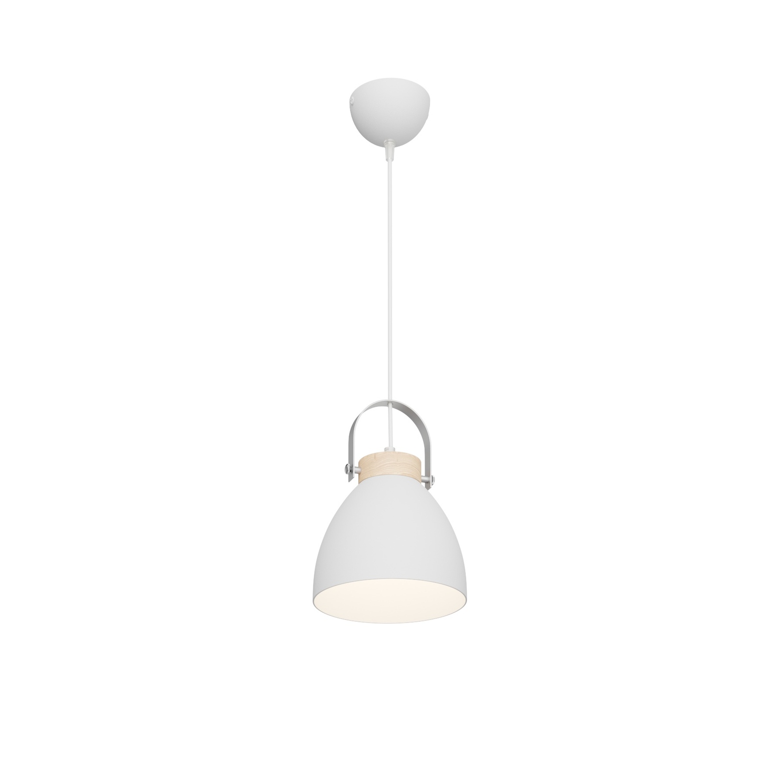 Bergen pendant light, one-bulb, white