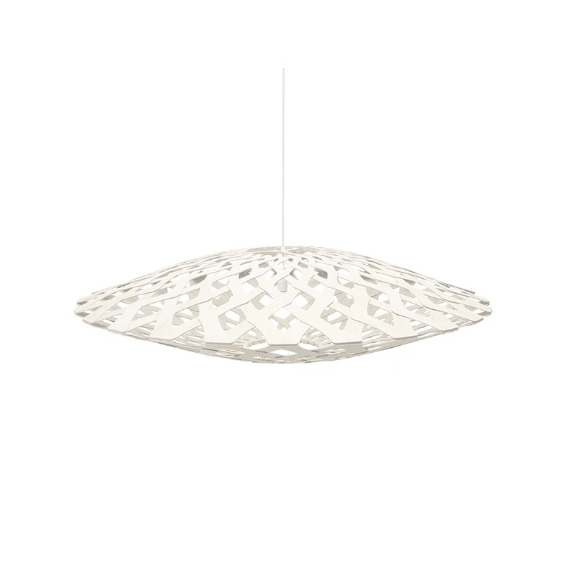 David Trubridge ltd - Flax Pendelleuchte Ø110 2 Seiten Weiß David Trubridge